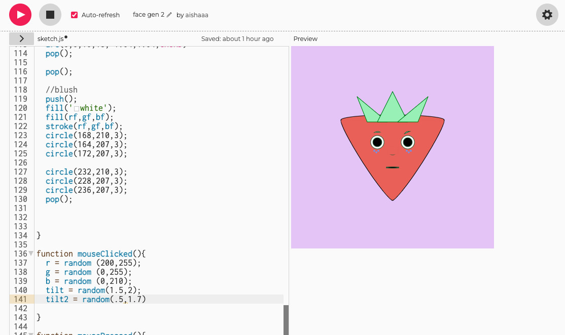 surprised strawberry graphic