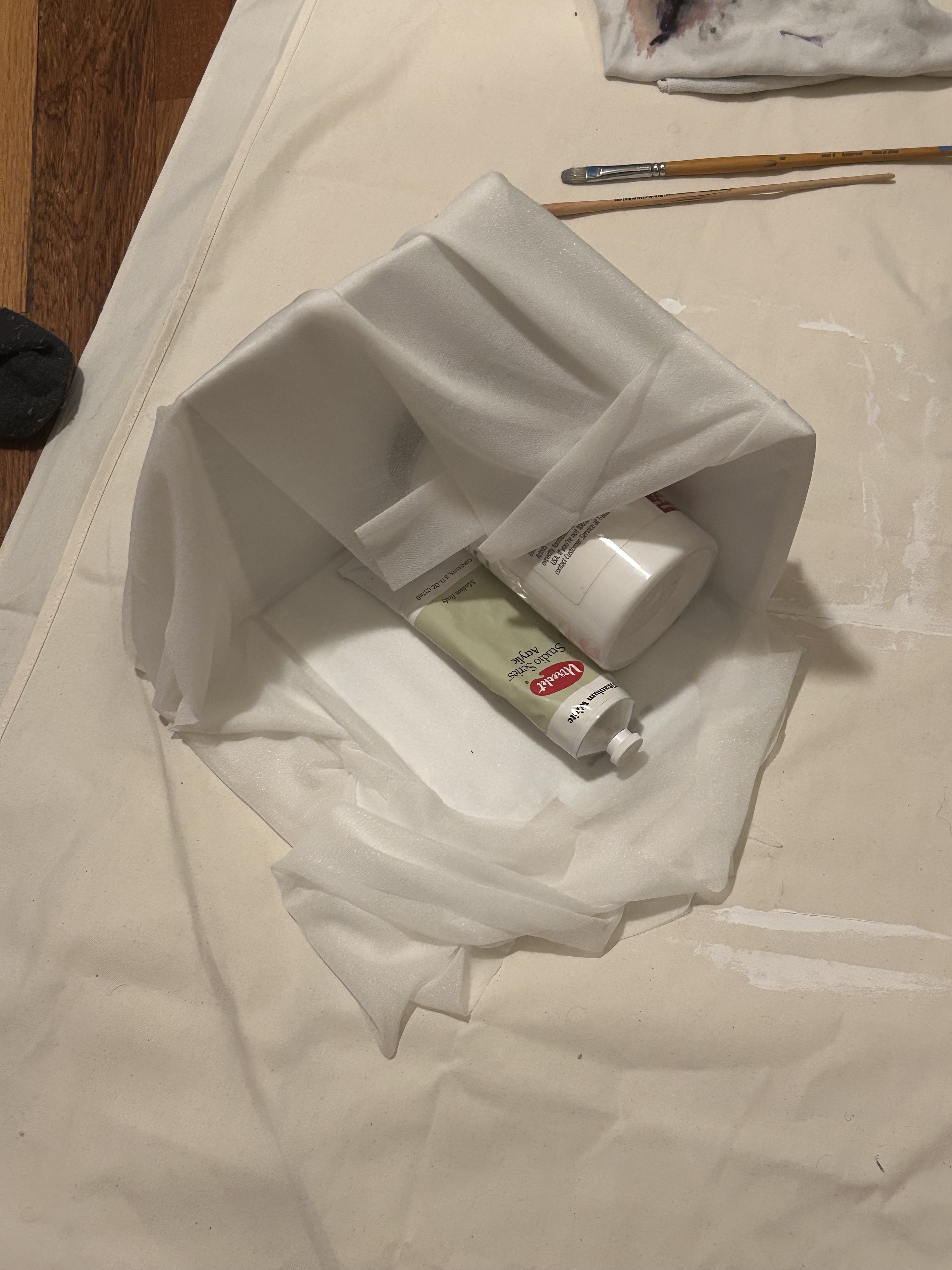 Materials and workstation for the fabric version